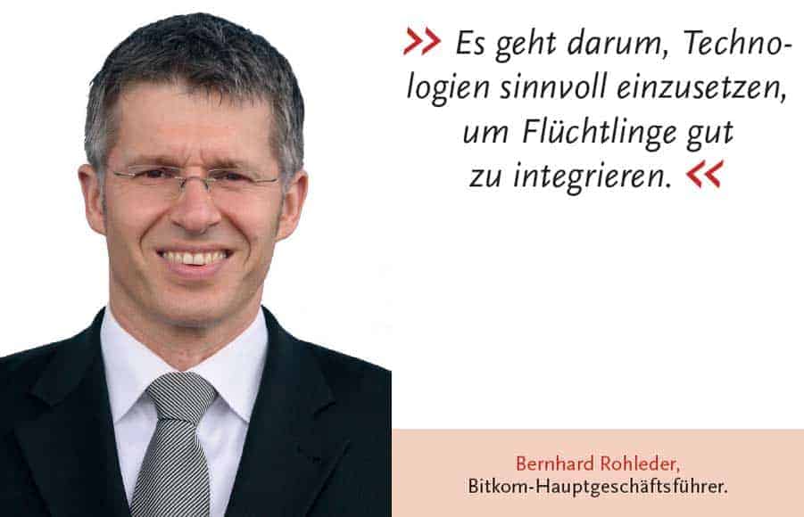 Iniciativa Bitkom para la integración de los refugiados Rohleder Bernhard
