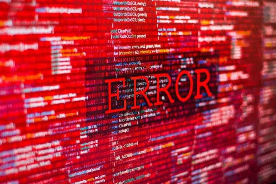 Código del mensaje de error